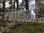 Mer de drapeaux de prière au col de Dochula