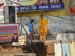 Les rues explosent souvent de couleurs comme ici près de Jhansi...