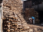 Stock de bois pour les boulangeries