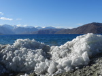 La rigueur du climat fait qu'il est gelé plusieurs mois par an - il peut l'être encore début mai (3/21)